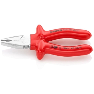 Knipex 03 07 160 Combination Pliers chrome-plated 160mm dipped Insulation